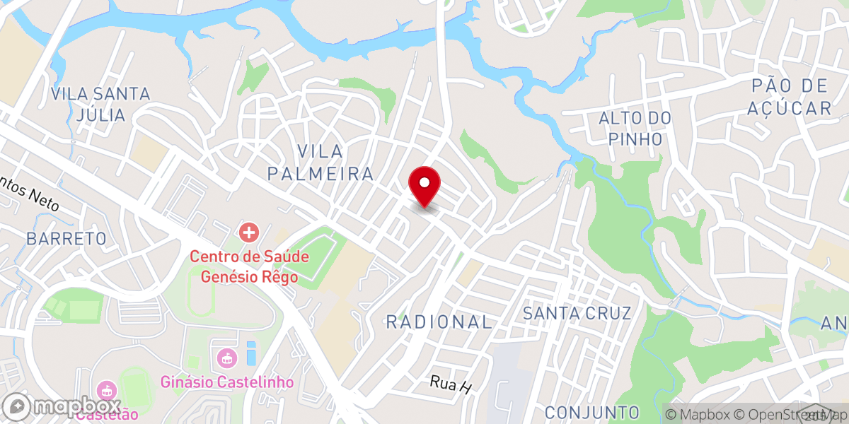 Map showing location of IGREJA BATISTA VILA PALMEIRA