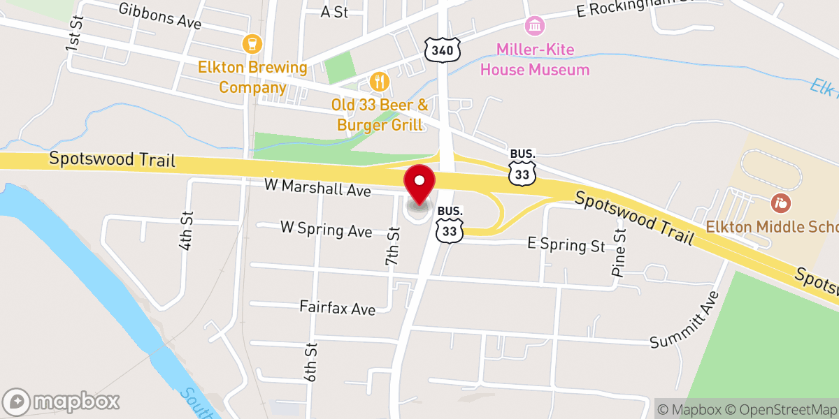 Map showing location of Holy Infant Catholic Church