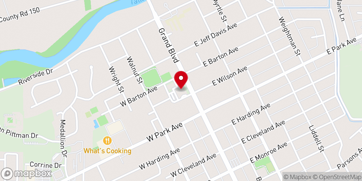 Map showing location of St John's Christian Life Center
