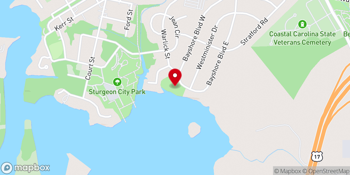 Map showing location of Wilson Bay Park