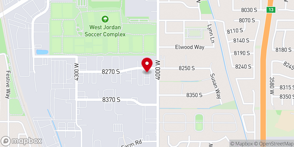 Map showing location of Utah Christian Fellowship