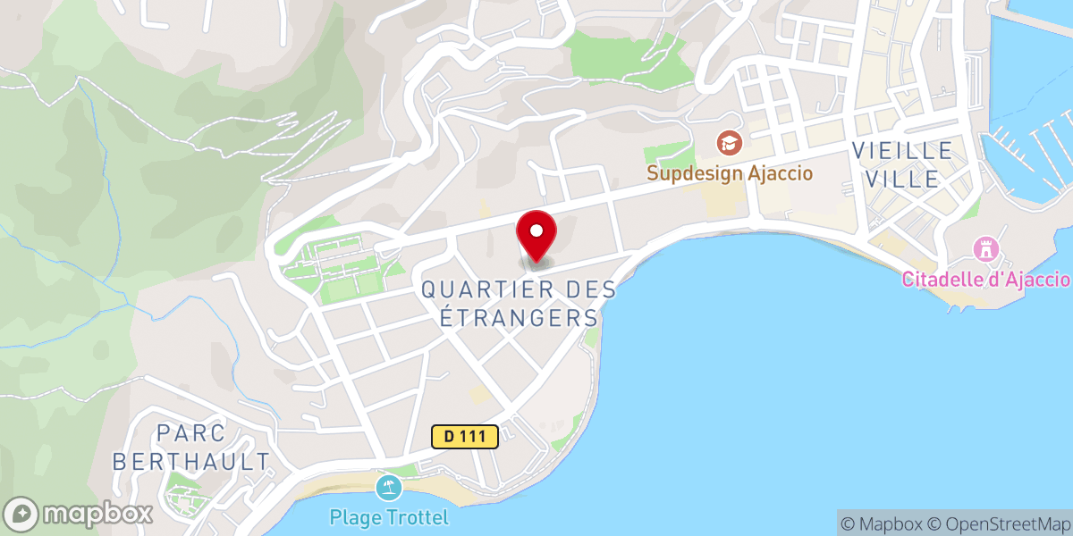 Map showing location of Église du Sacré Cœur - Ghjesgia à u Sacru Core