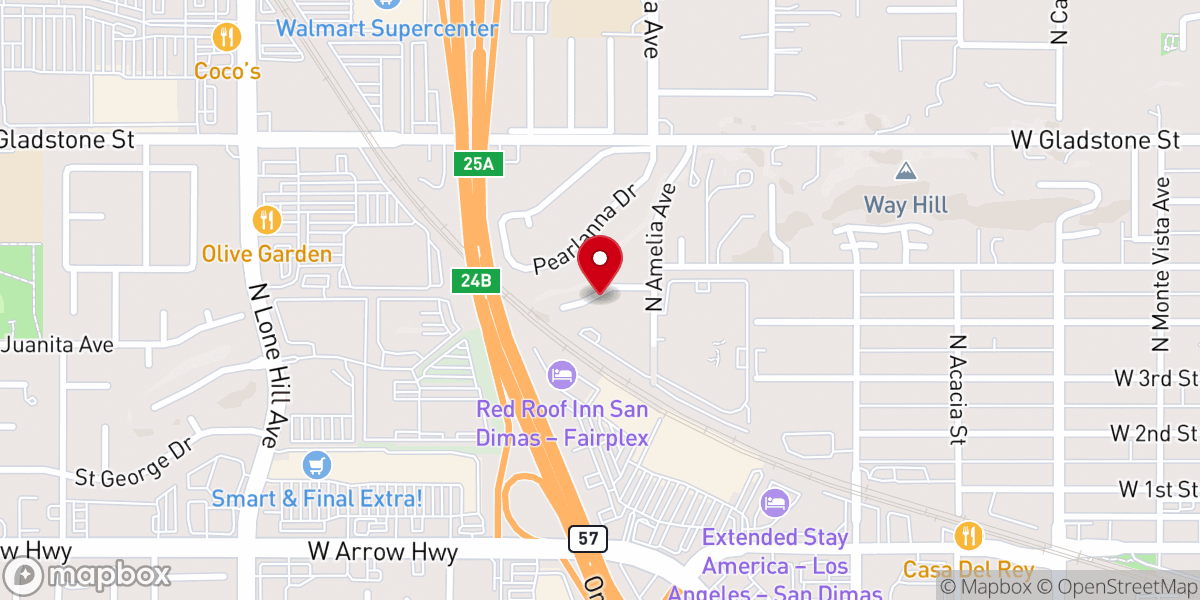 Map showing location of Hernandez Weddings