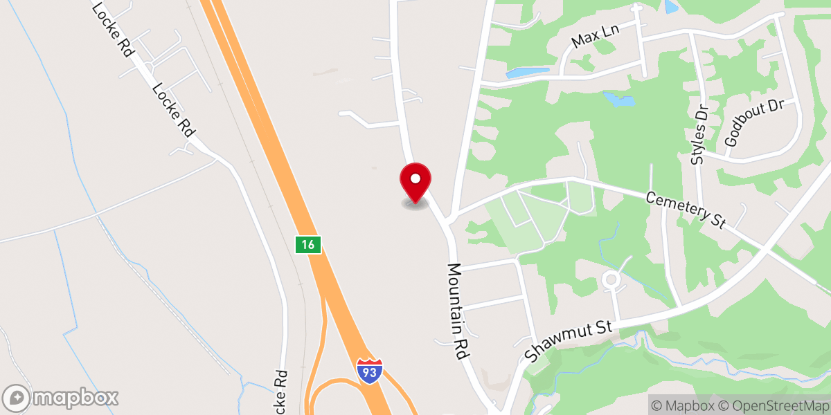 Map showing location of East Congregational Church