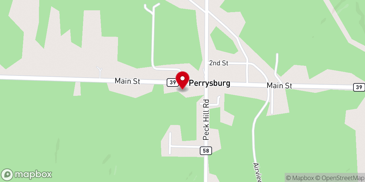 Map showing location of Countryside Baptist Church