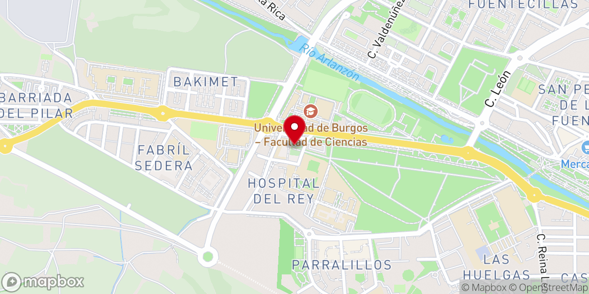 Map showing location of Ermita de San Amaro