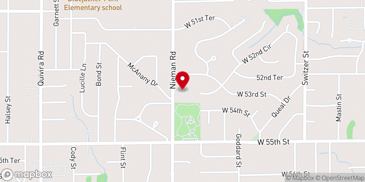 Map showing location of St Luke's Episcopal Church