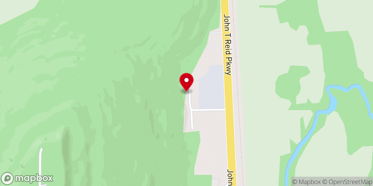 Map showing location of Pleasant Grove Baptist Church