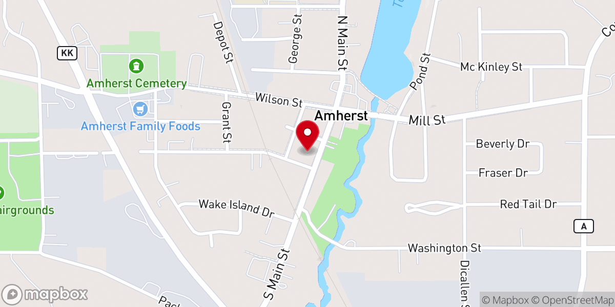 Map showing location of Peace Lutheran Church