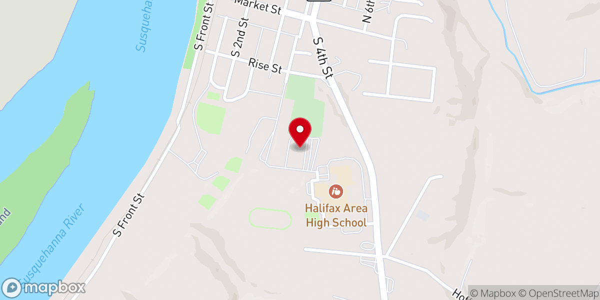 Map showing location of Halifax Community Church
