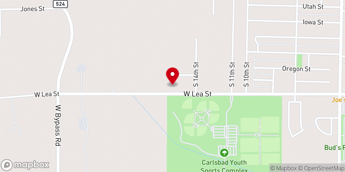 Map showing location of IAFCJ Carlsbad