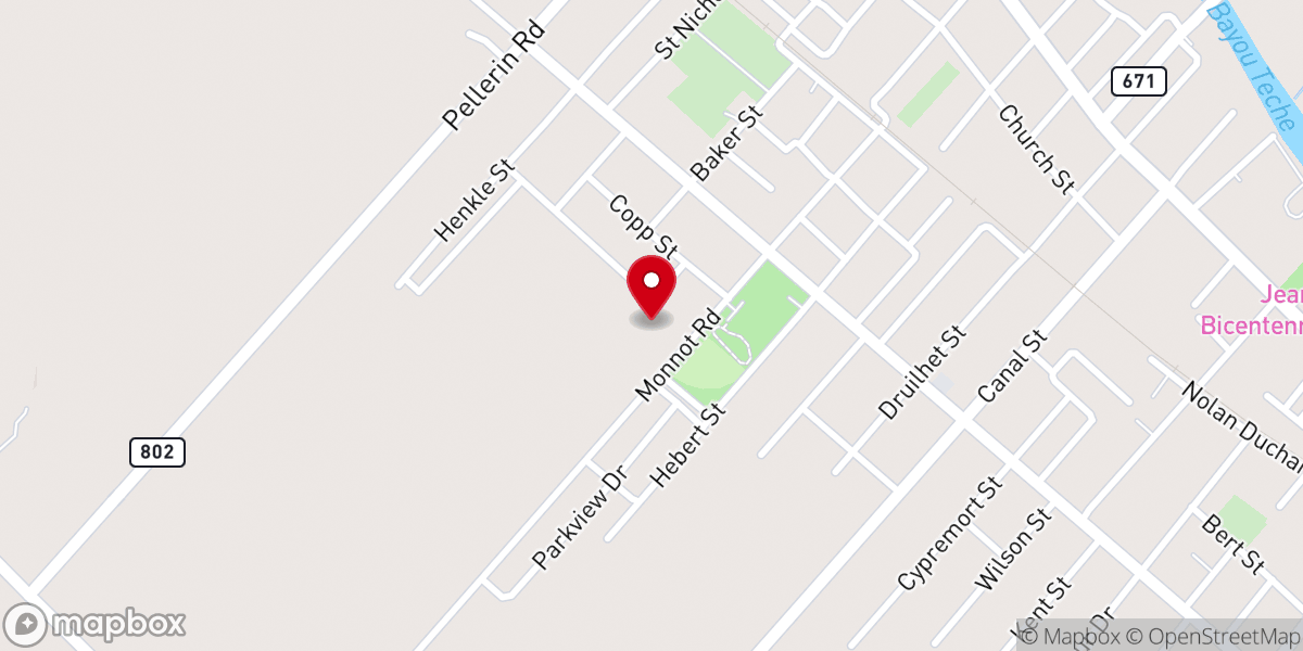 Map showing location of First Jerusalem Baptist Church