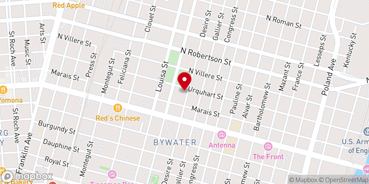 Map showing location of Greater Liberty Baptist Church