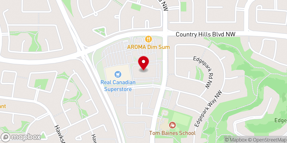 Map showing location of Foothills Alliance Church