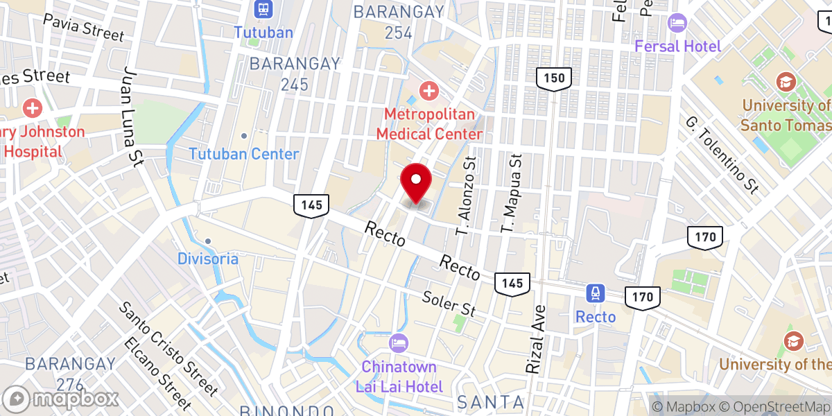 Map showing location of United Evangelical Church of the Philippines