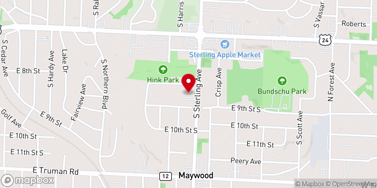 Map showing location of Summit Point Church, Sterling Campus