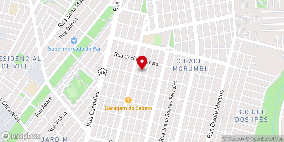 Map showing location of Igreja Adventista da Promessa em São José dos Campos