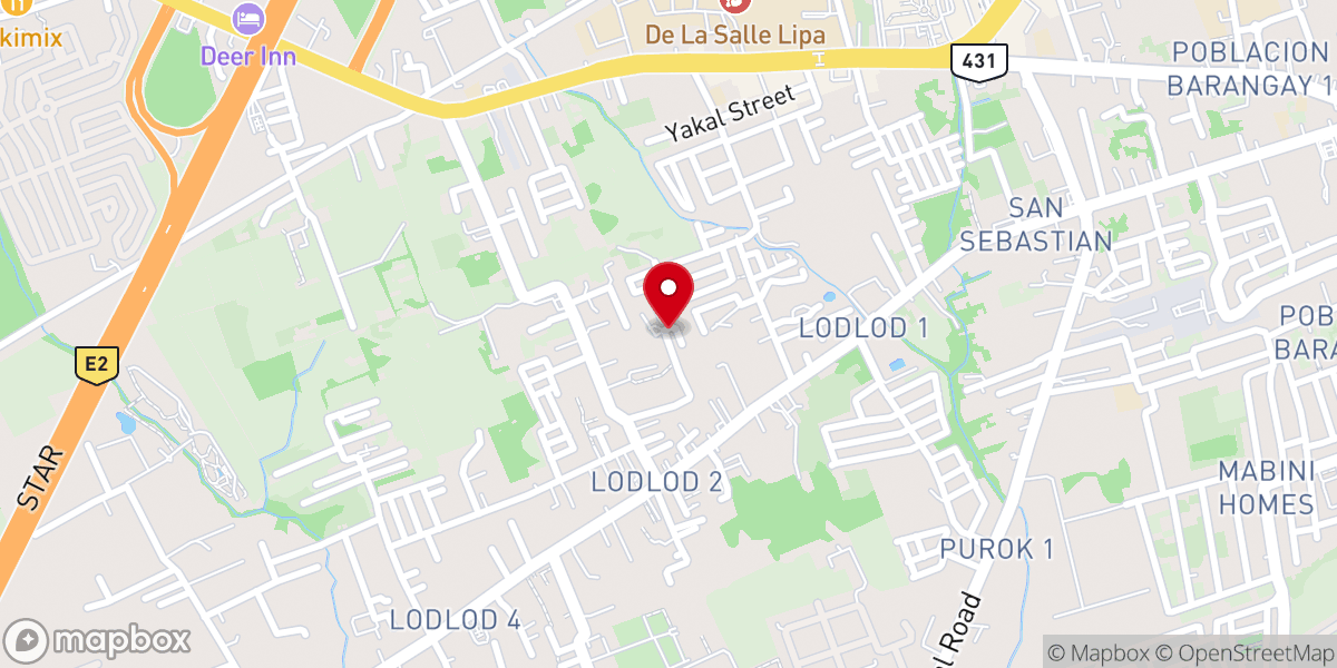 Map showing location of City Alliance Church of Lipa