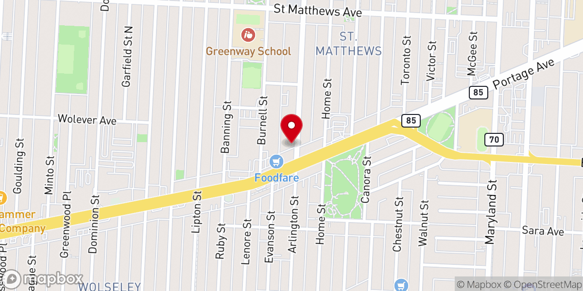 Map showing location of Christ's Family Pentecostal Church of God - Canada