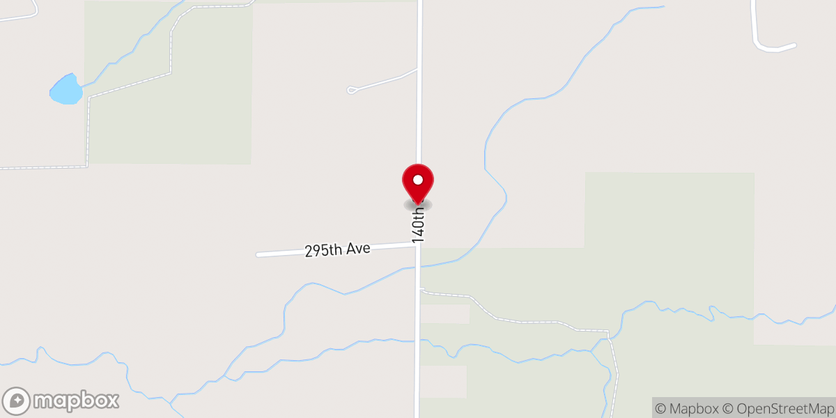 Map showing location of Frederic Seventh-day Adventist Christian School