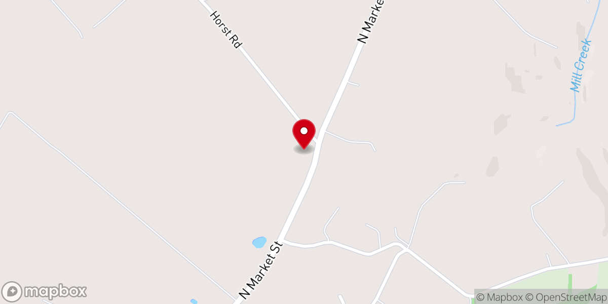 Map showing location of Schaefferstown Mennonite Church