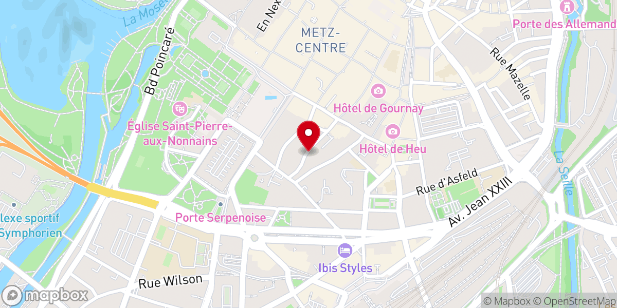 Map showing location of Paroisse Orthodoxe