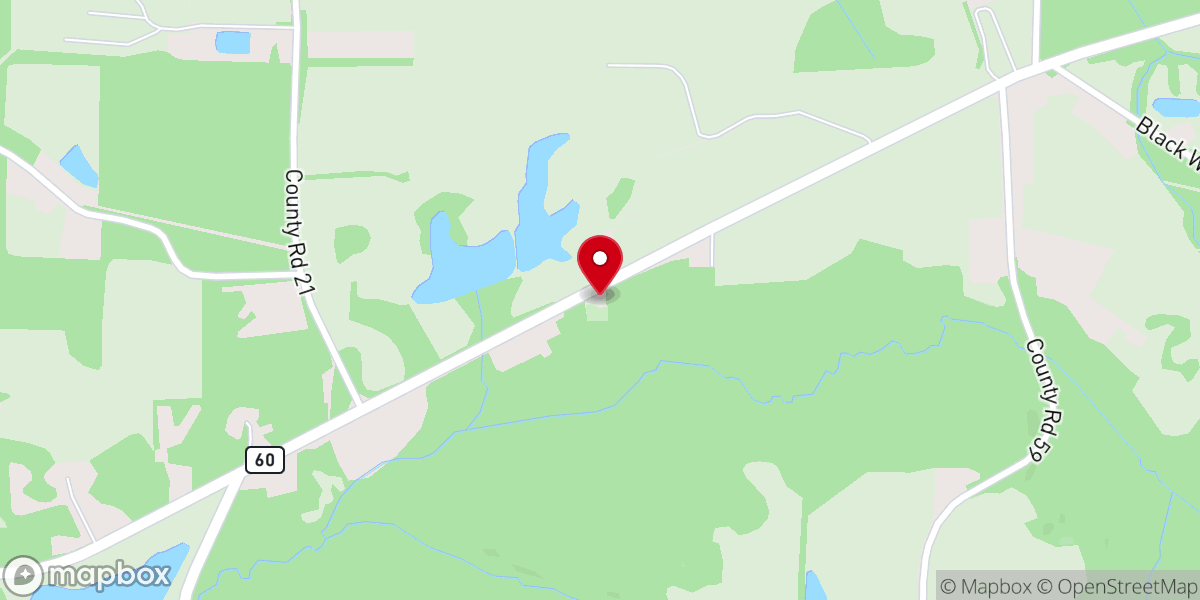 Map showing location of Martin Mission C.M.E Church