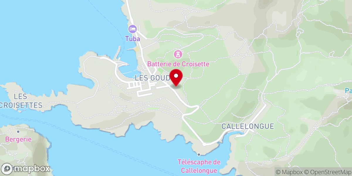 Map showing location of Chapelle Saint-Lucien-des-Goudes