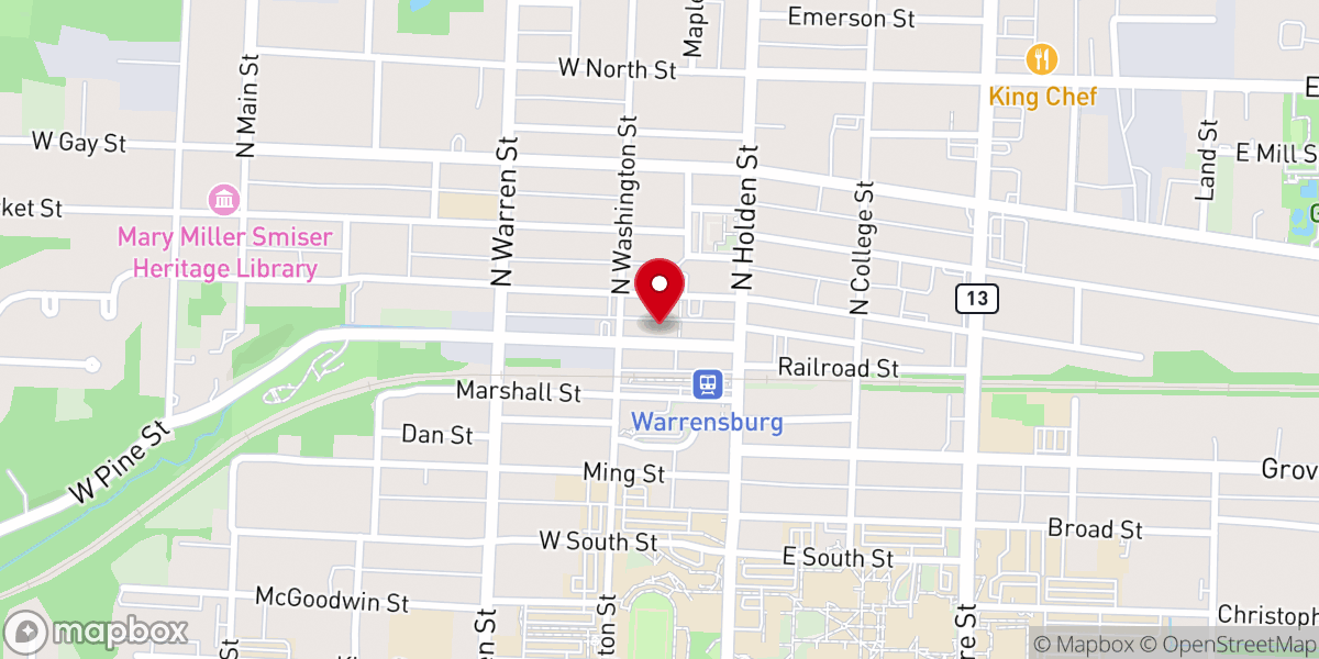 Map showing location of Fitter's Pub
