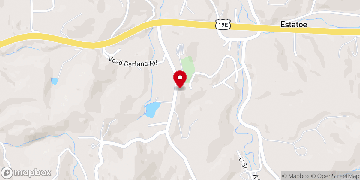 Map showing location of Liberty Hill Baptist Church Fellowship Hall