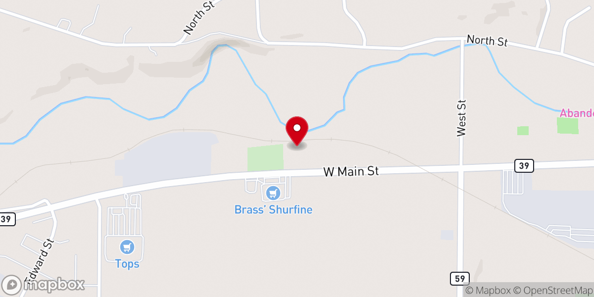 Map showing location of Real Life Church