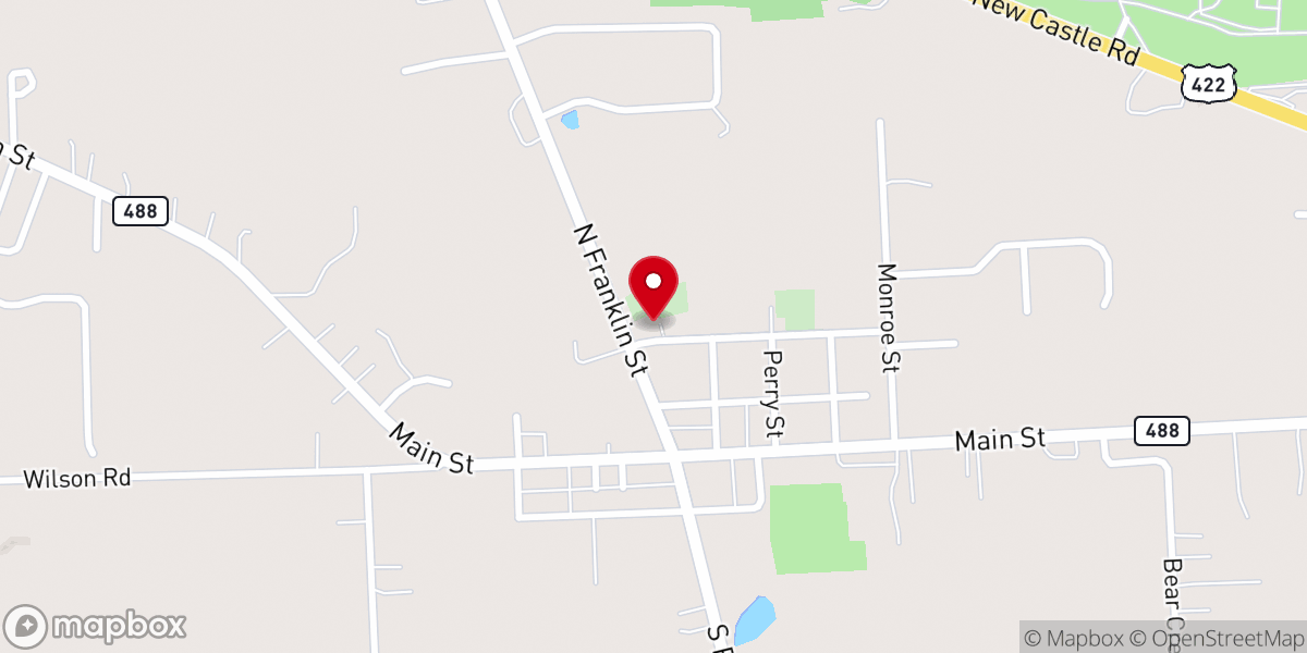 Map showing location of The Presbyterian Church of Prospect