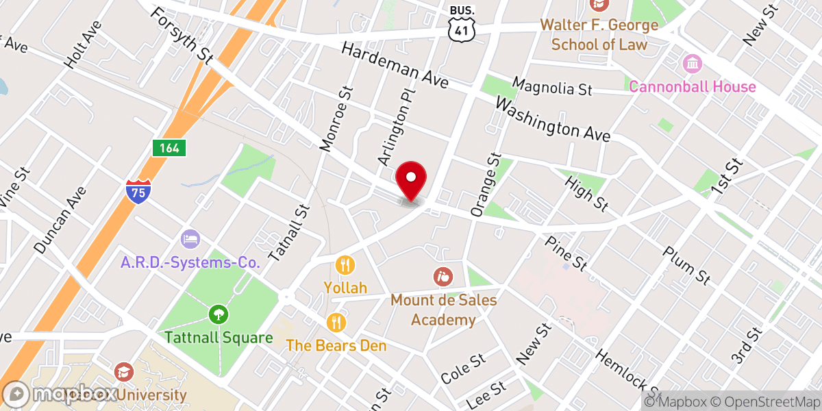 Map showing location of Saint Paul's Episcopal Church