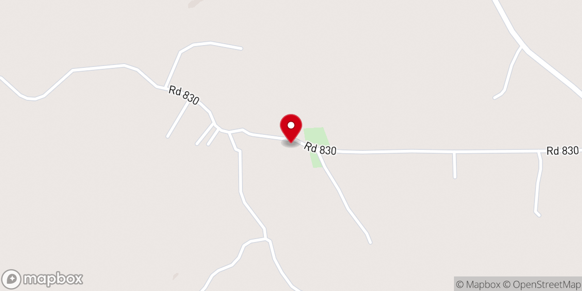 Map showing location of Centerhill Baptist Church