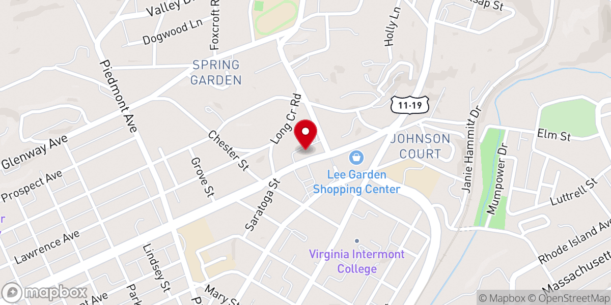 Map showing location of Central Presbyterian Church