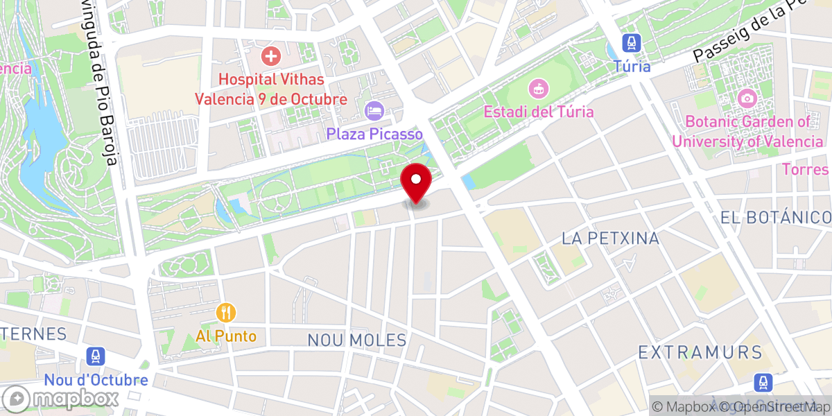 Map showing location of Punto de Encuentro: Comunidad, Familia Y Fe (Iglesia Evangélica)