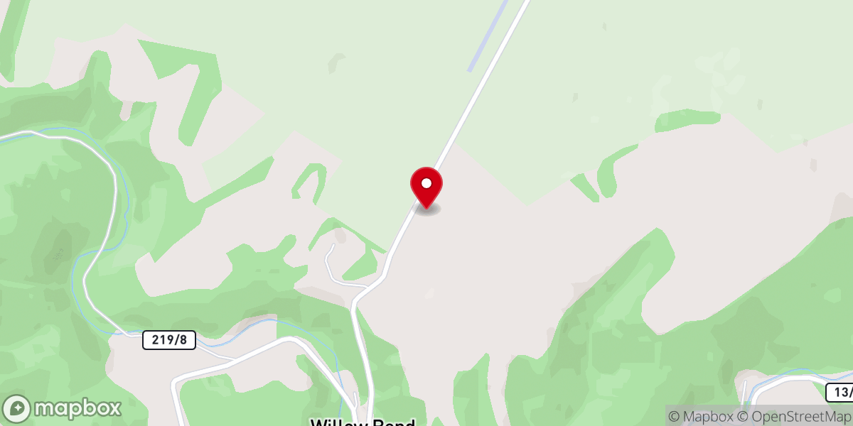Map showing location of Marvin's Chapel