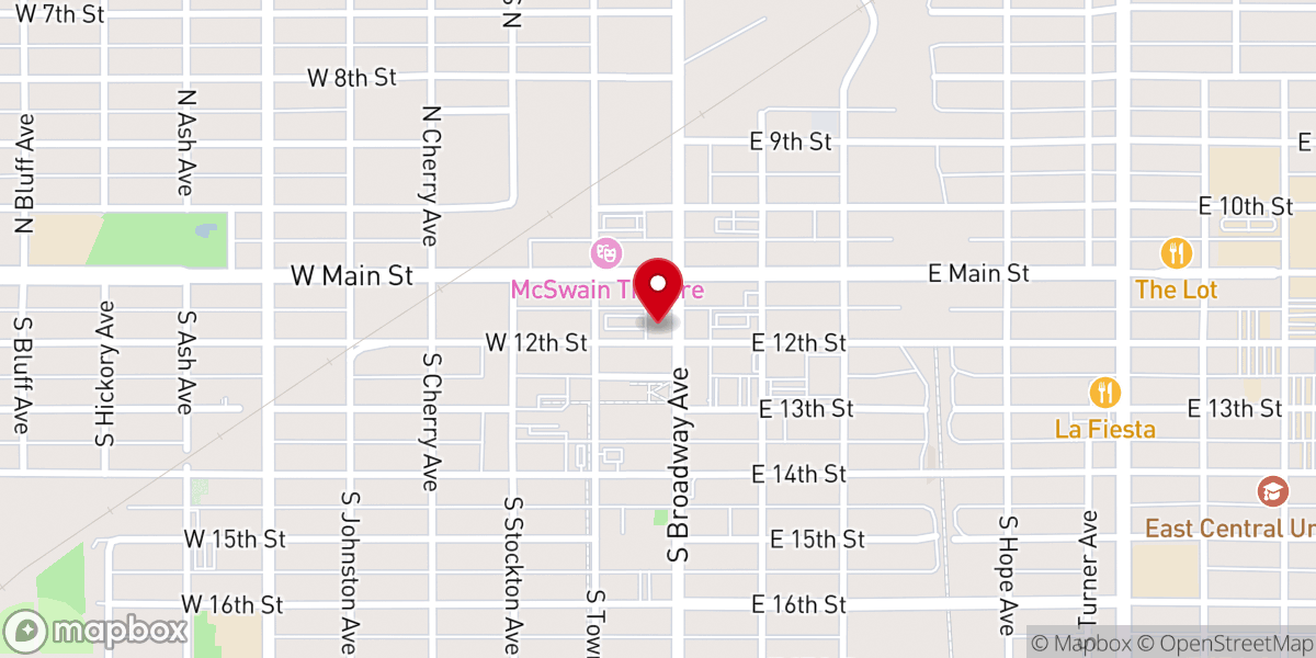 Map showing location of Bethel Pentecostal Church