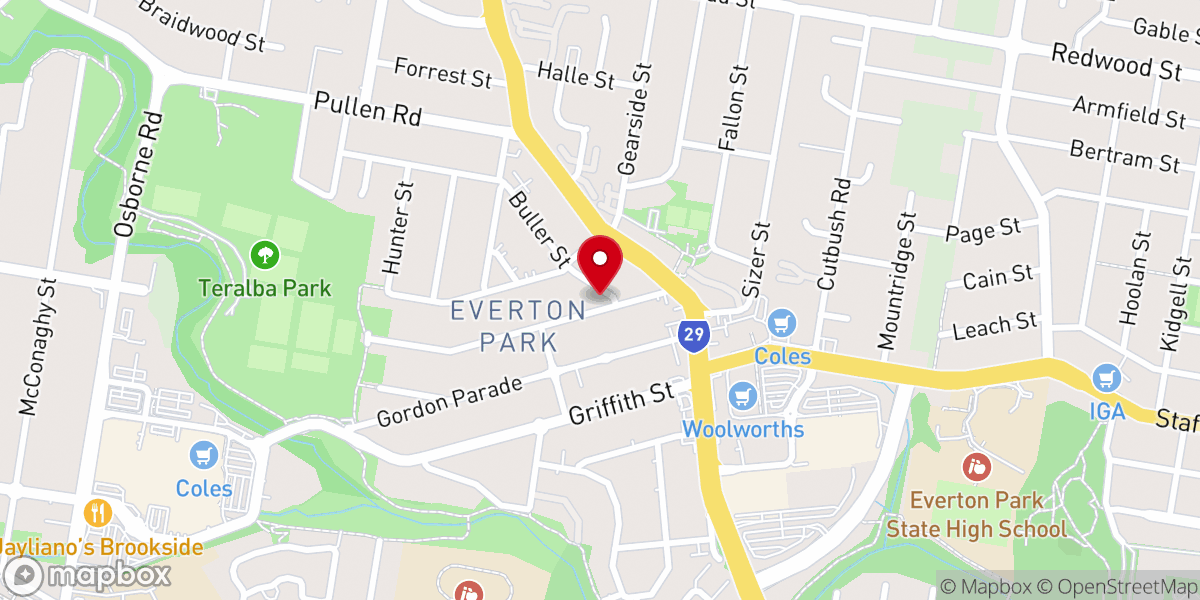 Map showing location of Brisbane Christian Assembly