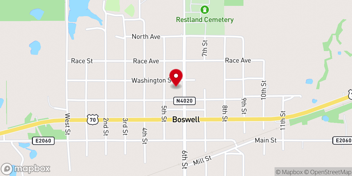 Map showing location of Apostolic Jesus Name Church