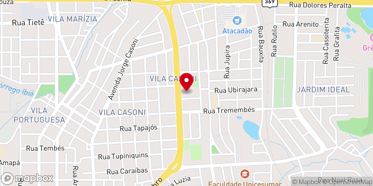 Map showing location of Paróquia Nossa Senhora de Fátima