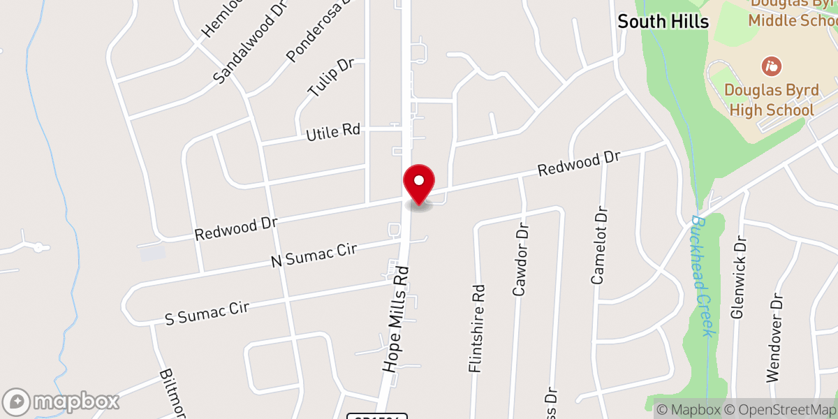 Map showing location of Christus Victor Lutheran Church