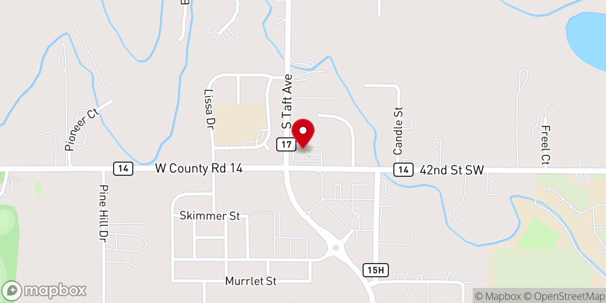 Map showing location of Loveland Church of Christ