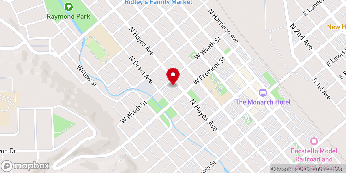 Map showing location of St. Joseph's Chapel