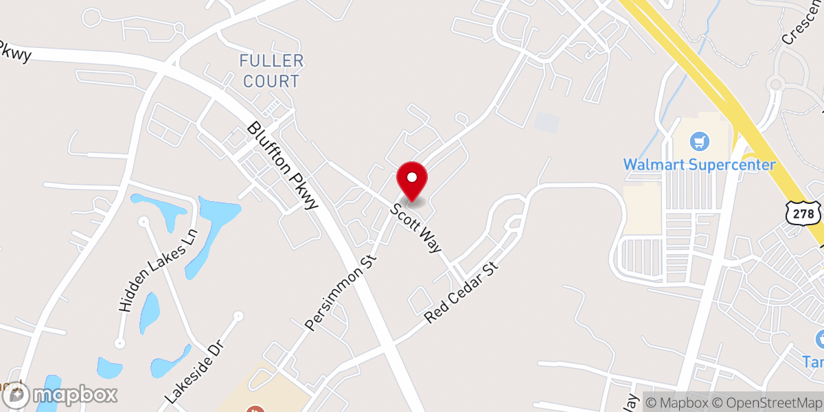 Map showing location of St. Andrew By The Sea United Methodist Church - Bluffton