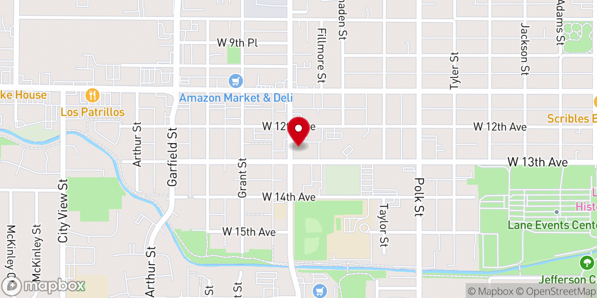 Map showing location of Unitarian Universalist Church In Eugene