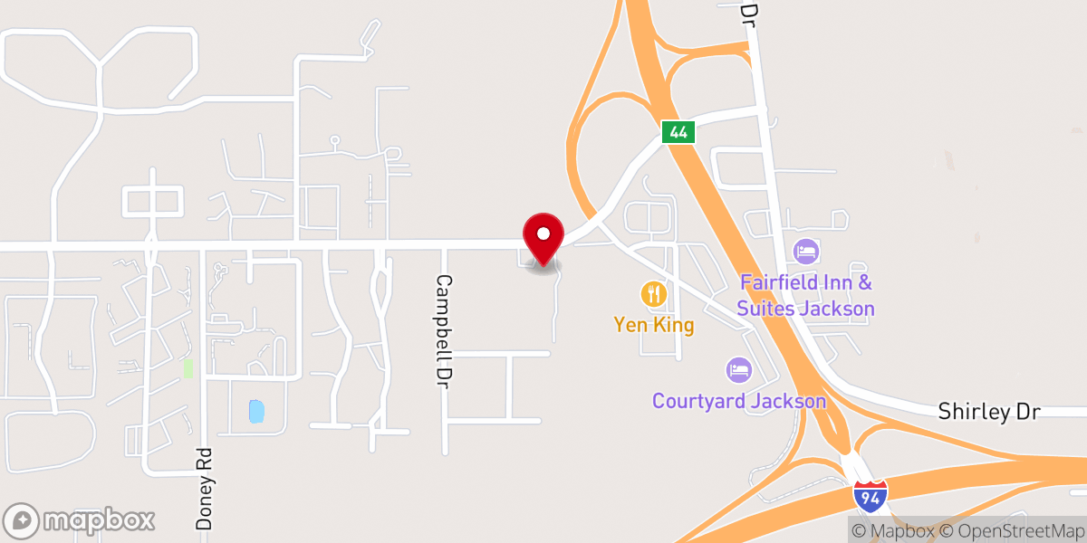 Map showing location of Bethel Church