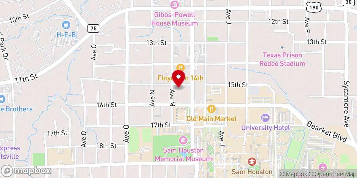 Map showing location of Church of Pentecost - Huntsville Assembly