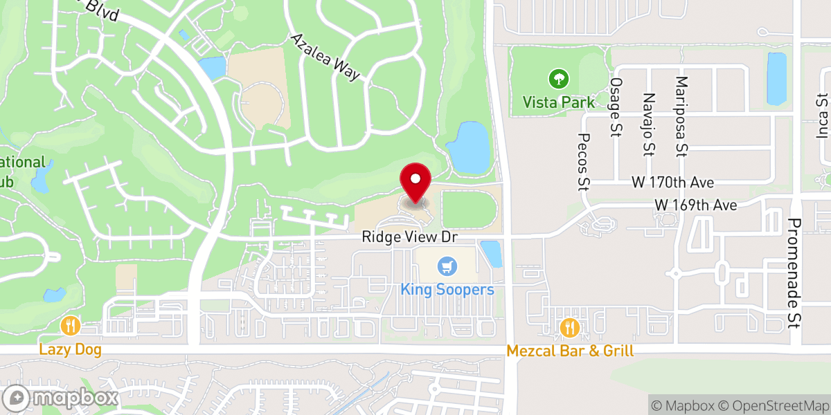 Map showing location of Valley Community Church