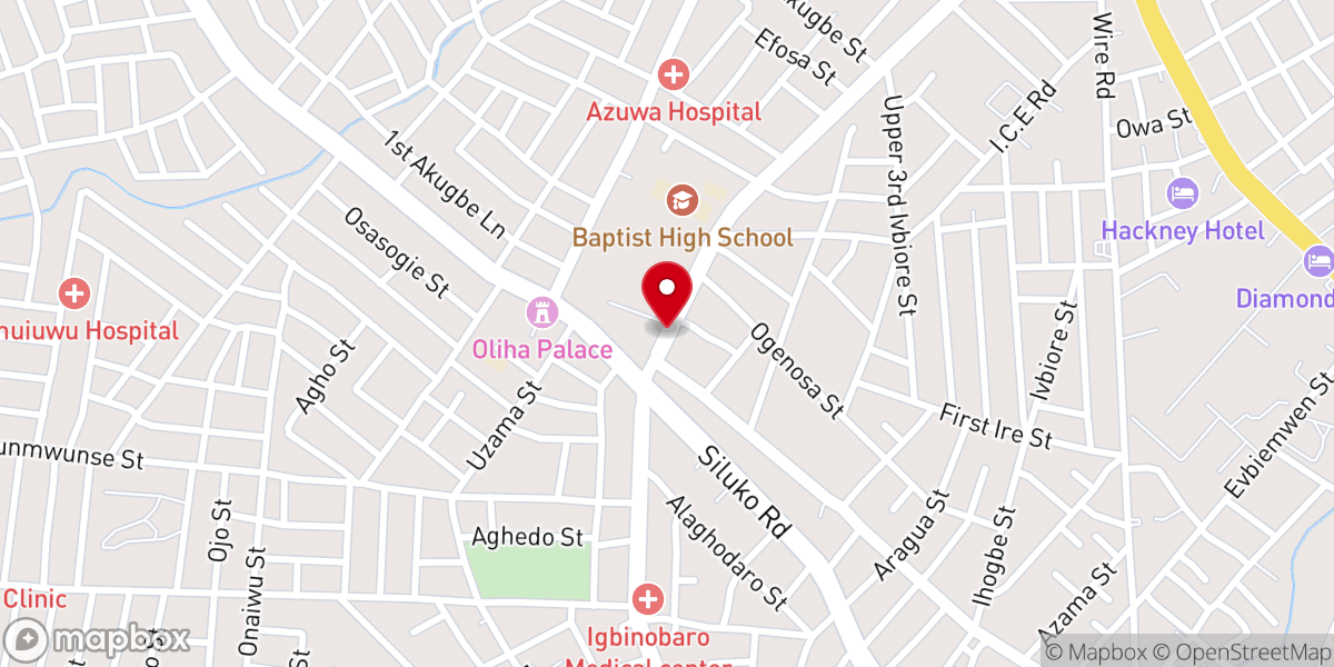 Map showing location of Baptist College of Theology